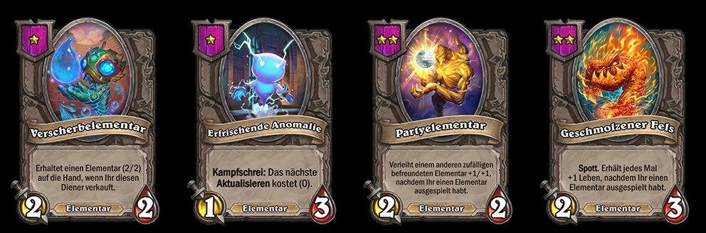 Hearthstone Schlachtfeld Elementare Tier 1-2