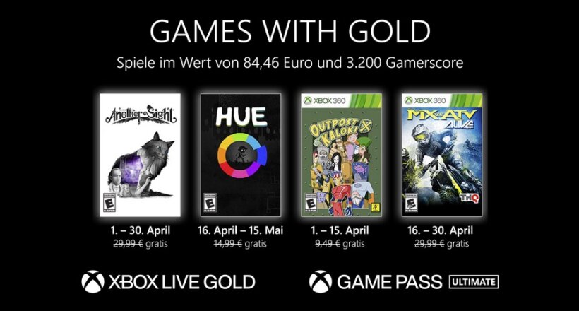 Games with Gold April 2022