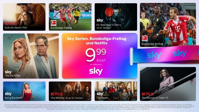 Sky Serien, Netflix, Bundesliga Angebot